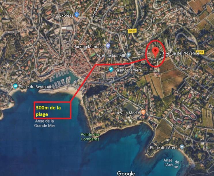 דירות קסיס Au Calme, 200M Du Centre T2 Avec Balcon Et Parking מראה חיצוני תמונה