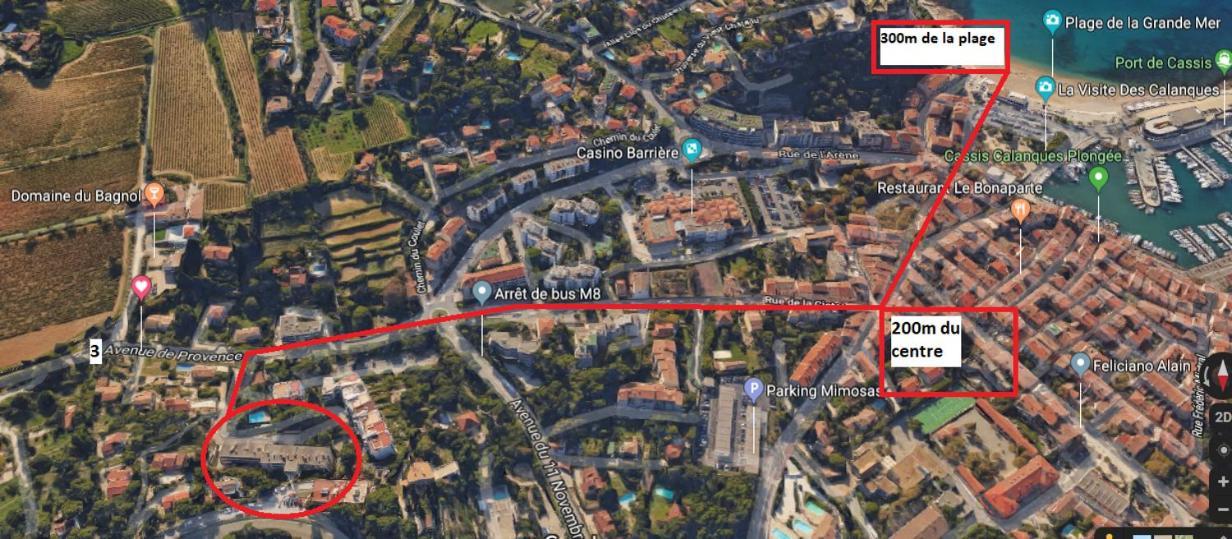 דירות קסיס Au Calme, 200M Du Centre T2 Avec Balcon Et Parking מראה חיצוני תמונה